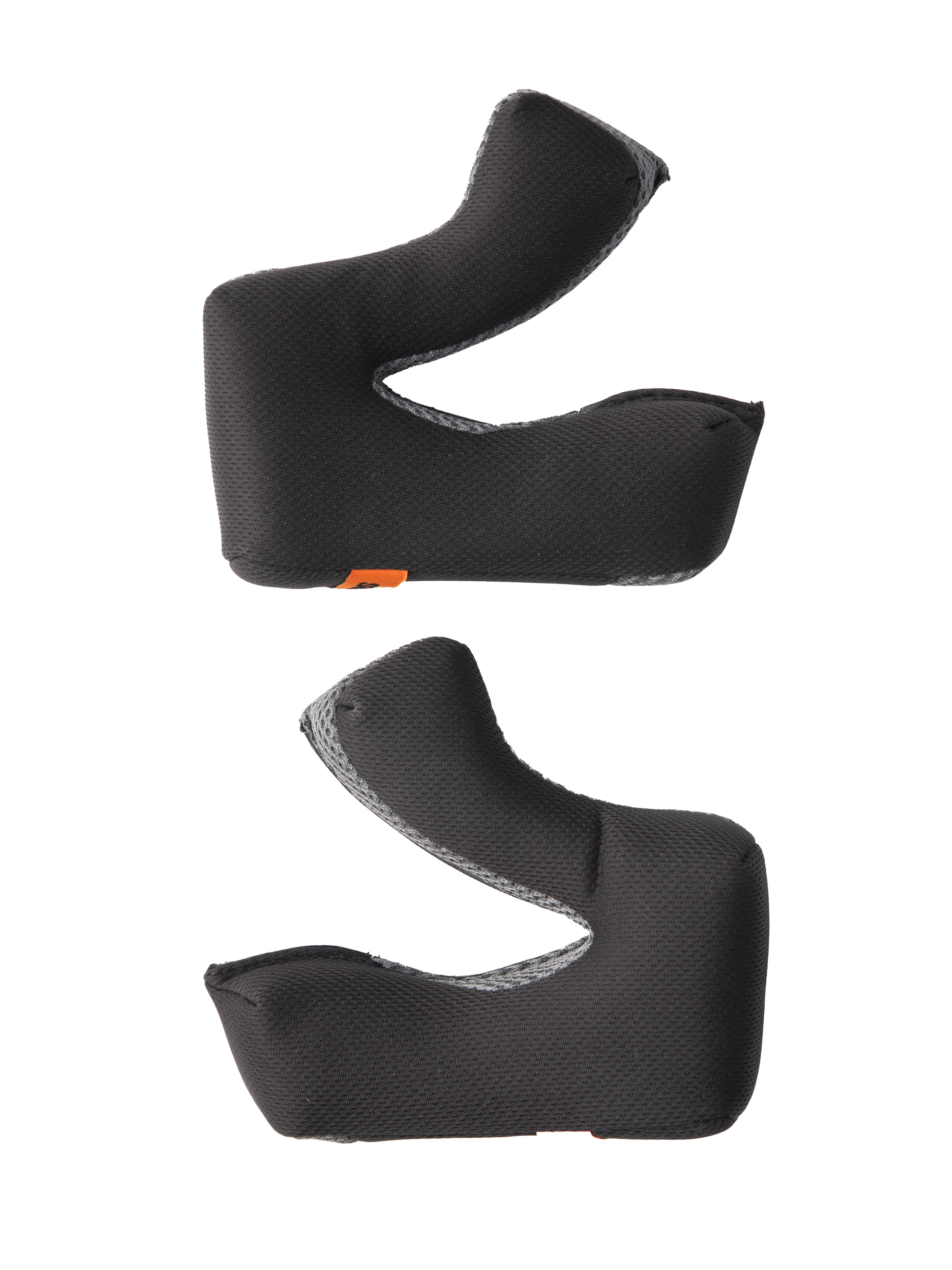 Alpinestars S-M3 kindkuddsset +5MM, utbyteskuddar för motocrosshjälm, svart texturerat tyg med grå nätkanter, ergonomisk konturerad design, fukttransporterande material för ökad komfort och säker passform