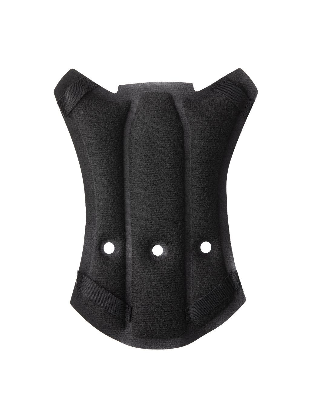 Alpinestars S-M7 Top Pad, hjälmtillbehör, svart, konturerad vadderad design med tre ventilationshål och fästremmar i hörnen, syntetiskt tyg för komfort i motocrosshjälm