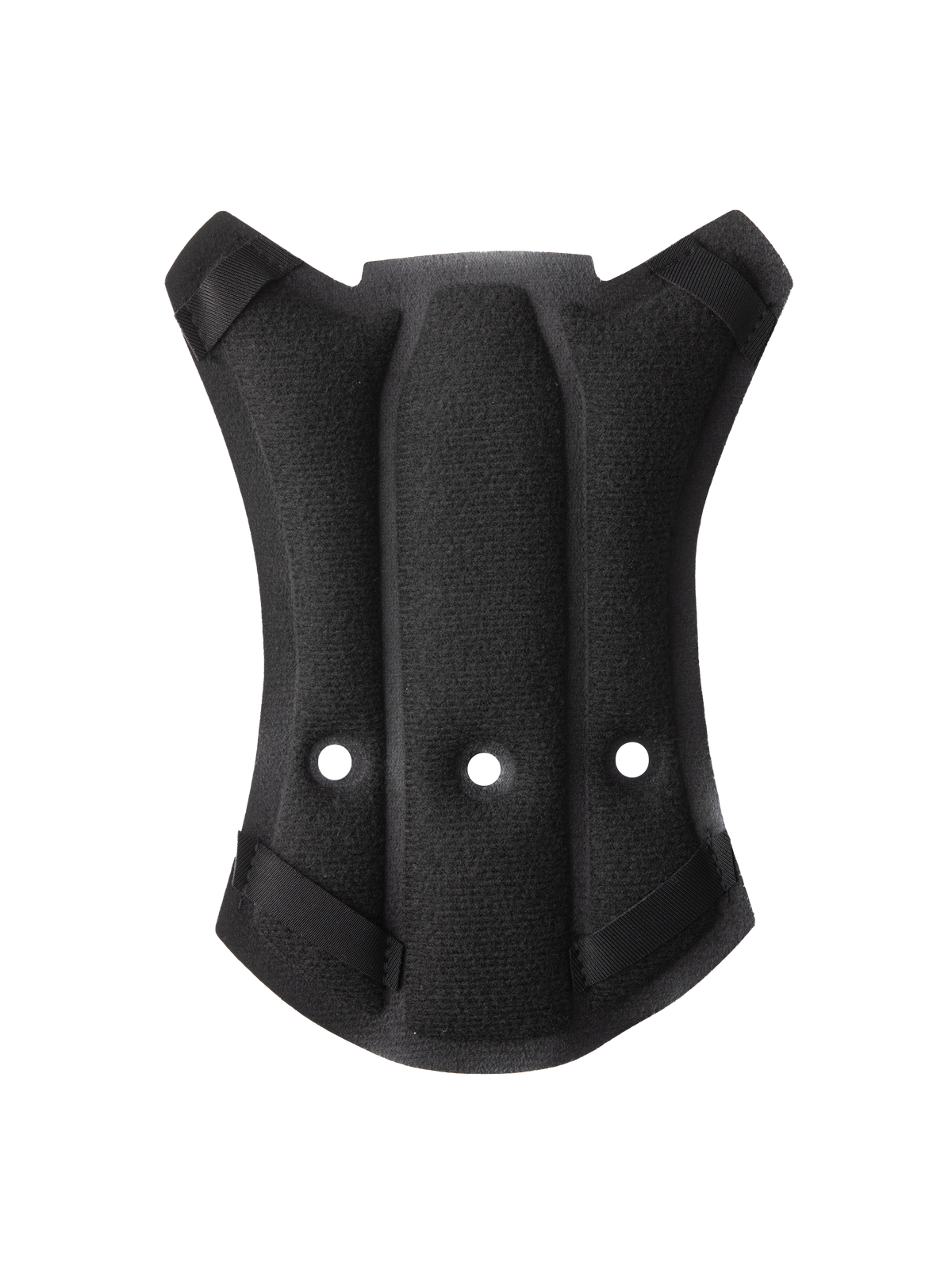 Alpinestars S-M7 Top Pad, hjälmtillbehör, svart, konturerad vadderad design med tre ventilationshål och fästremmar i hörnen, syntetiskt tyg för komfort i motocrosshjälm