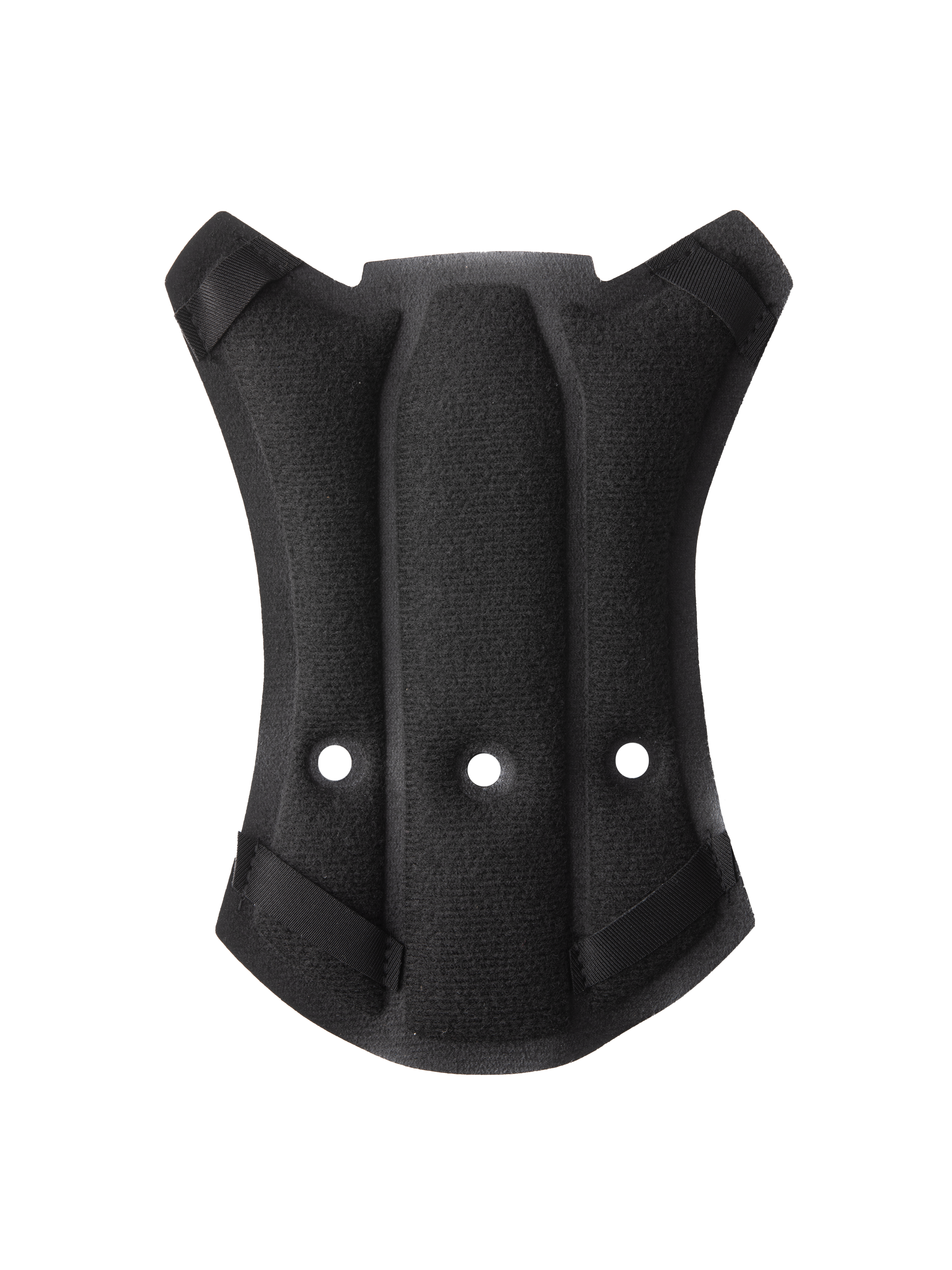 Alpinestars S-M7 Top Pad, hjälmtillbehör, svart, konturerad vadderad design med tre ventilationshål och fästremmar i hörnen, syntetiskt tyg för komfort i motocrosshjälm