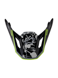 Alpinestars S-M7 Blaster visir, hjälmtillbehör för motocross i glansigt svart, grått och gul fluo för terrängkörning