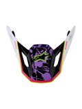 Alpinestars S-M7 Blaster Visor, replacement motocross helmet visor in glossy purple, pink, and white with a star logo.