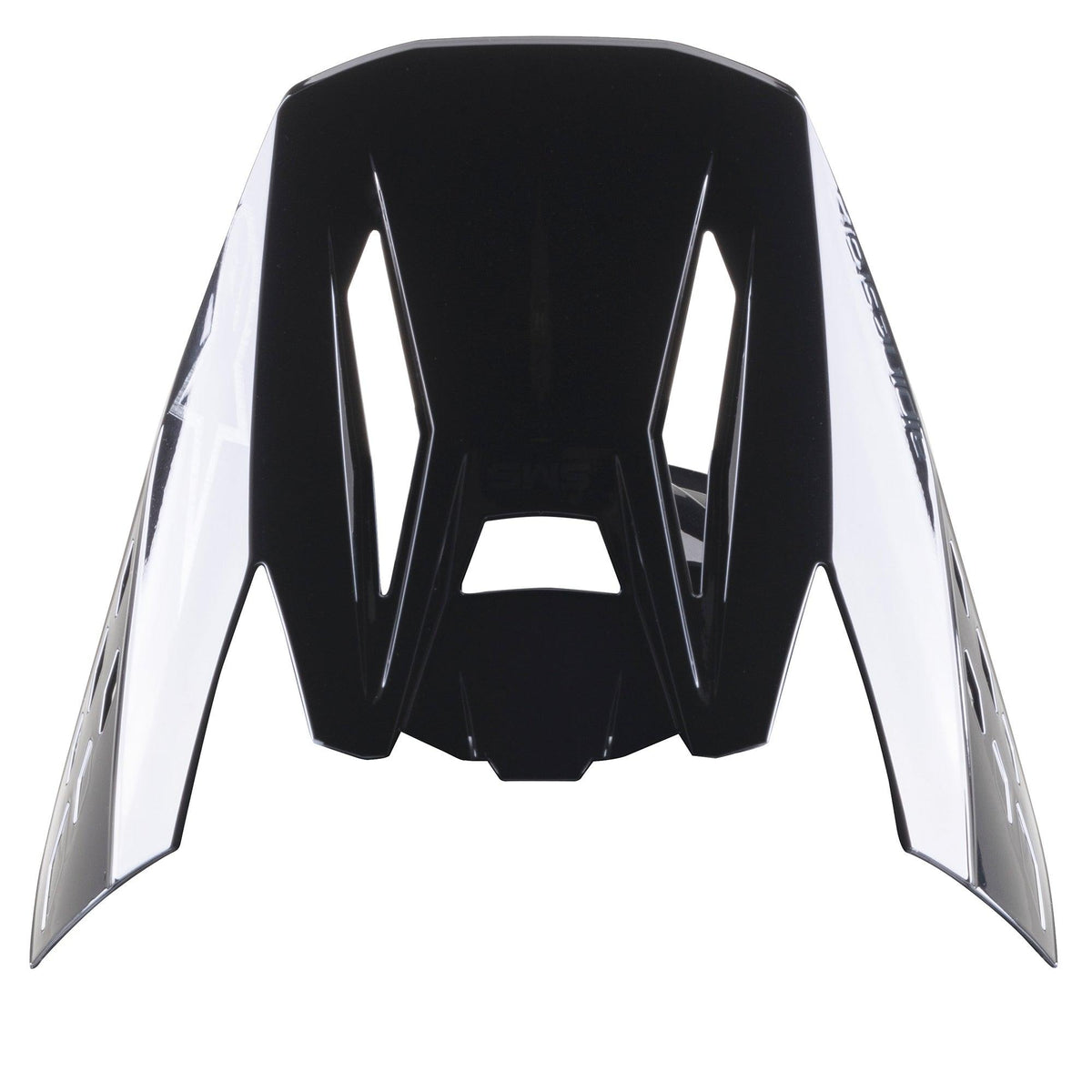 Alpinestars S-M5 Scout hjälmvisir, reservskärm, svart silver högblank, med aerodynamiska ventiler och silverfärgade sidopaneler med logotyp, högblank finish för motocross- och endurohjälmar