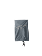 Alpinestars S-M7 Soft Bag, grå förvaringspåse för motocrosshjälm, med en ljusgrå Alpinestars-stjärnlogotyp, dragskostängning med svarta snören, lätt textilkonstruktion för skydd av off-road-utrustning