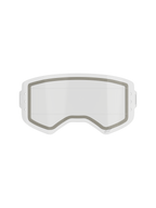 Alpinestars Supertech Dual Pane Roll Off Lens, ersättningslins för motocrossglasögon, klar, dubbellinskonstruktion med en synlig grå neoprenförsegling och sidouttag för roll-off-film, transparent slagtålig polykarbonat
