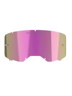 Alpinestars Vision 8-5-3 Mirror Pink Lens, motocross goggle replacement part with a reflective pink finish for off-road use.
