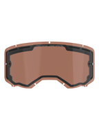 Alpinestars Vision 8-5-3 ventilerad dubbellins, Copper Rose-tonad reservlins för motocrossglasögon, med integrerade tear-off-fästen, ventilationsöppningar upptill och "ONE GOAL ONE VISION"-märkning.