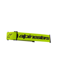 Alpinestars Supertech glasögonband, tillbehör till motocrossglasögon, neongul och svart, med Alpinestars-text och stjärnlogotyp, officiell reservrem för racingglasögon