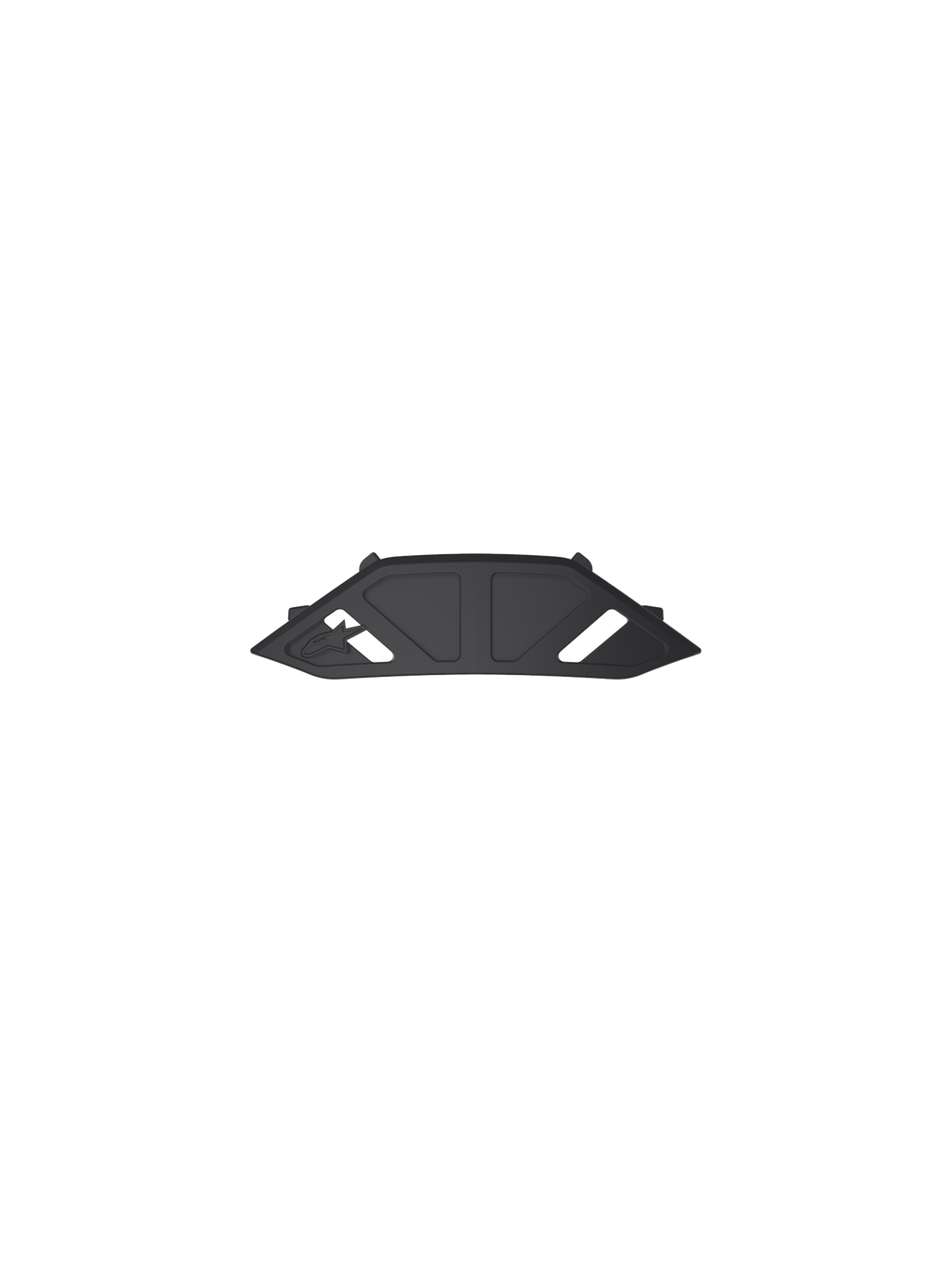 Alpinestars Vision 8-5-3 Nose Guard Replacement, black plastic motocross goggle accessory for off-road protection.