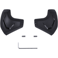 Alpinestars Elbow Sliders, svarta armbågsskydd för motorcykel, två anatomiskt utformade PU-sliders med blanka detaljer, inkluderar monteringsskruvar och en insexnyckel, reservdelar för racingskinnställ