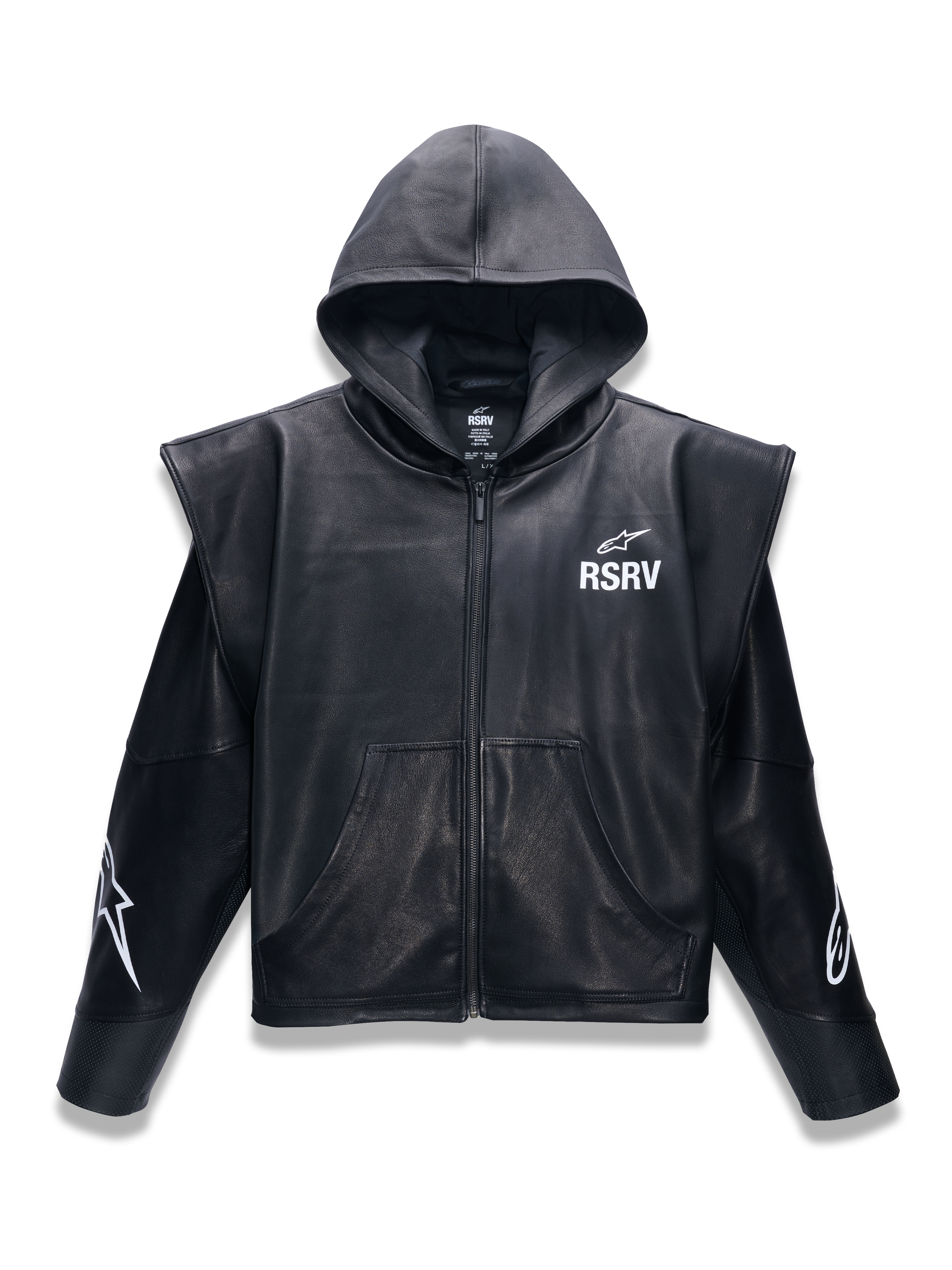 RSRV Axis Läder Hoodie