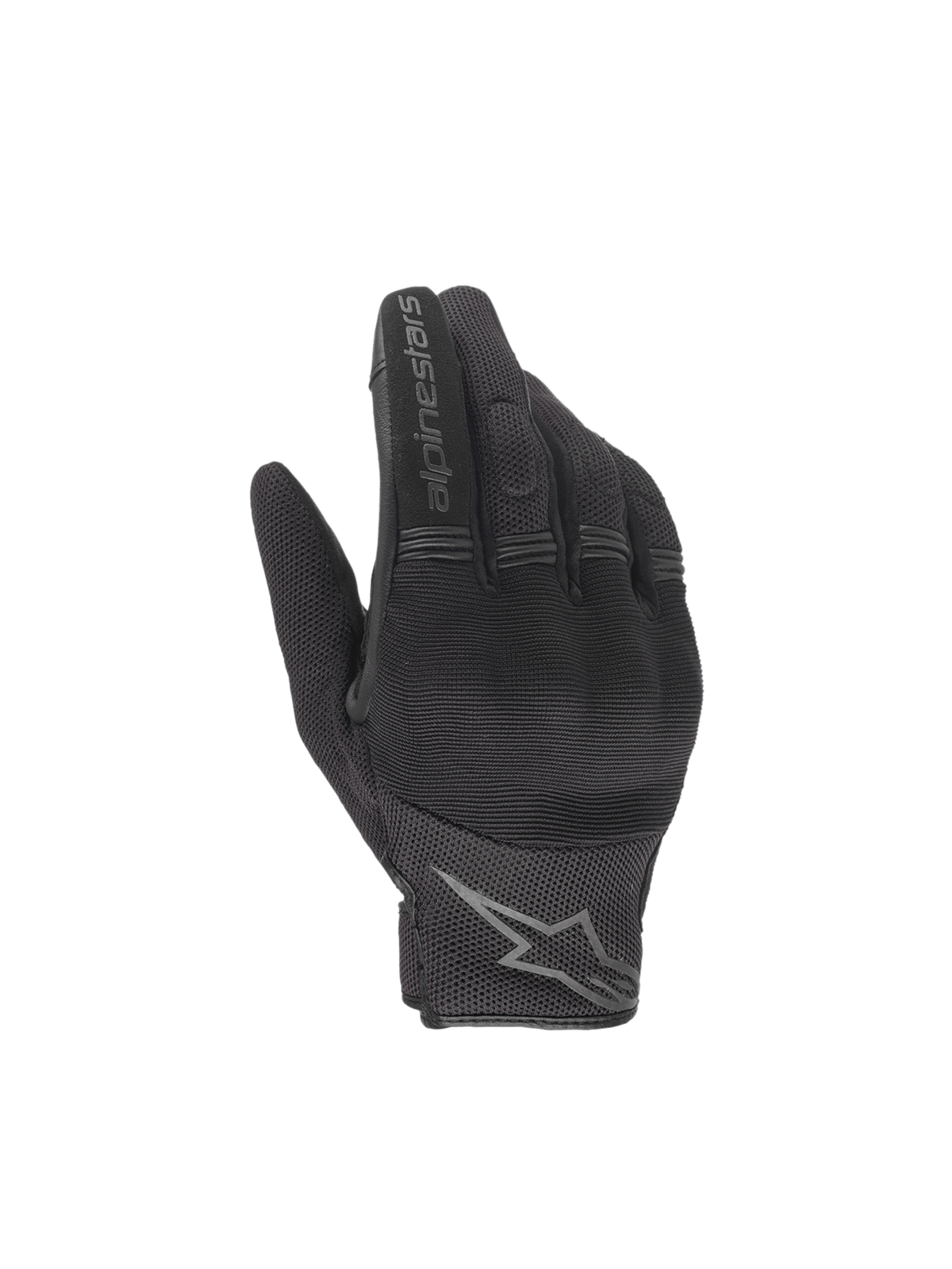 Alpinestars Copper Gloves, Men's black urban motorcycle gloves with hard knuckle protection and textile mesh.