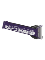 Alpinestars Limited Edition HUNTA96 XXV Supertech Vision Goggles, motocrossglasögon, lila och vita med silverspegel-lins, med en bred lila rem med vit H96RS-branding och GT3-inspirerad design