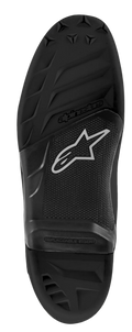 Alpinestars Tech 7 Sula, reservdelssula för motocross-stövlar, svart gummikonstruktion med mönstrad greppyta, Alpinestars-logotyp och stjärnemblem, samt texten 'REPLACEABLE INSERT' på mittsektionen.