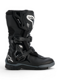 Alpinestars Corozal V2 Adventure Drystar® Boots, black adventure motorcycle boot with protective shin and ankle panels, adjustable buckles, textured shift pad and all-terrain sole.