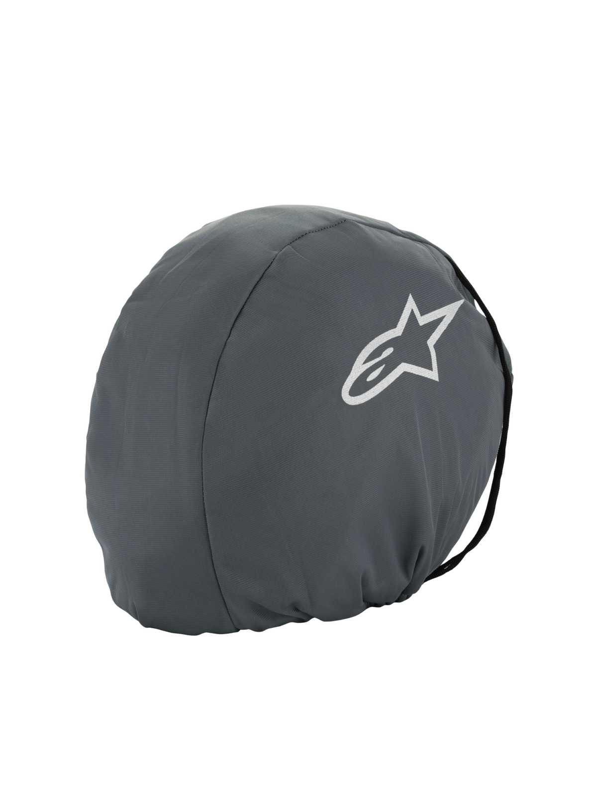 Alpinestars Supertech R10 Soft Bag, Helmet Storage Bag, Dark Gray, White Astars star logo, lightweight textile protective cover for motorcycle helmet transport