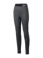 Alpinestars Shuri Dam Leggings Summer, svarta, MC-leggings med hög midja och slim-fit passform, brett elastiskt midjeband, stretchig bomullsdenim, dekorativa sömmar för framfickor, urban ridbyxa för damer