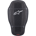 Alpinestars Nucleon KR-CELLi ryggskyddsinsats, ryggskydd för motorcykel, transparent rökgrå, bikakemönstrad nätkonstruktion med vit Alpinestars-logotyp, ergonomisk konturformad passform, tredelad ledad konstruktion för maximalt luftflöde